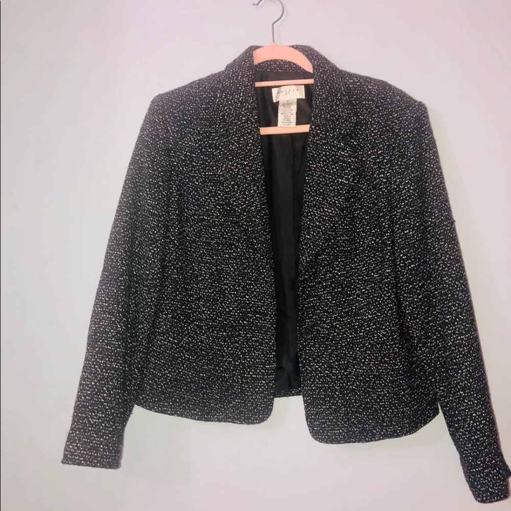 Blazer with matching skirt